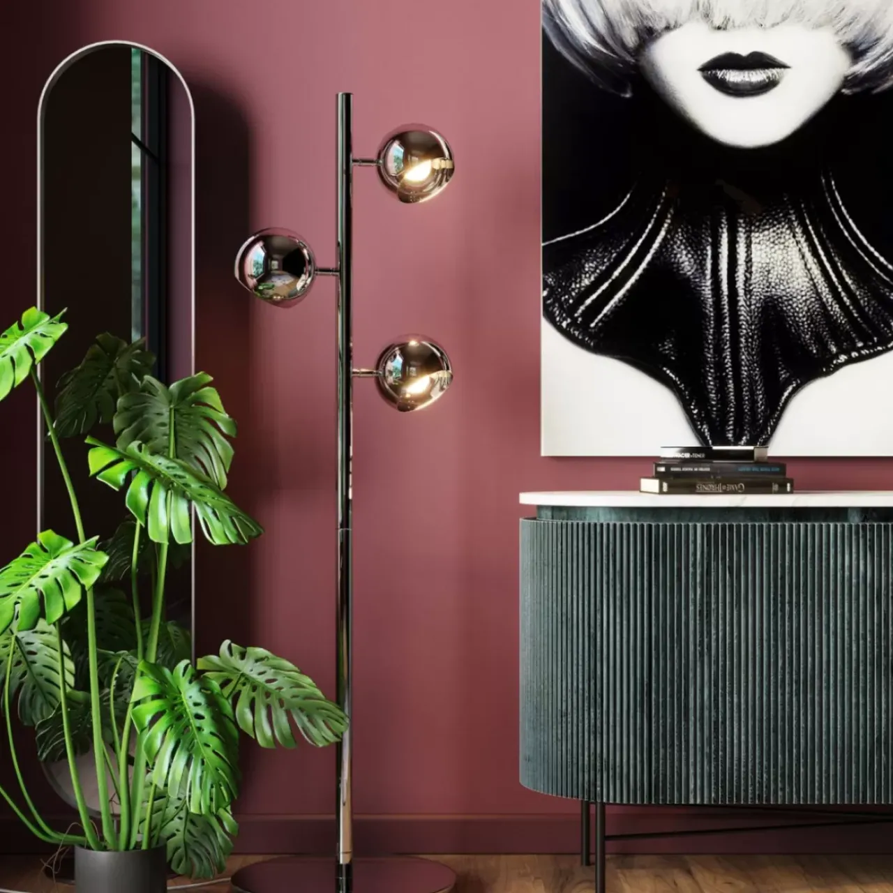 KARE Design Steh & Bodenleuchten-Stehleuchte Calotta Chrome