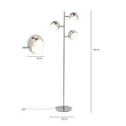KARE Design Steh & Bodenleuchten-Stehleuchte Calotta Chrome