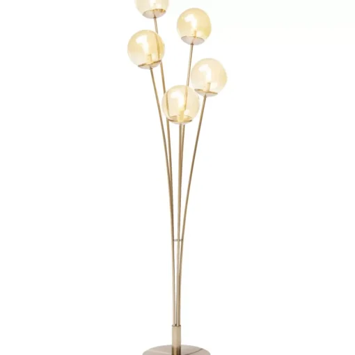 KARE Design Steh & Bodenleuchten-Stehleuchte Five Balls Amber Brass