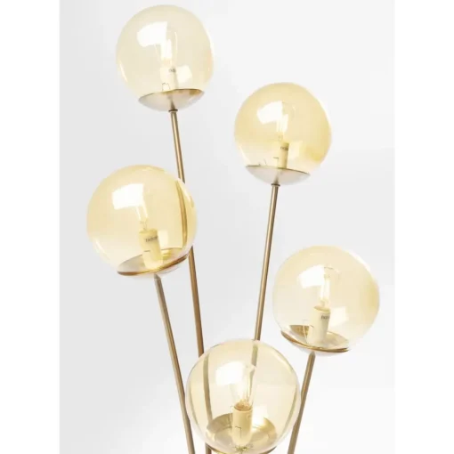 KARE Design Steh & Bodenleuchten-Stehleuchte Five Balls Amber Brass