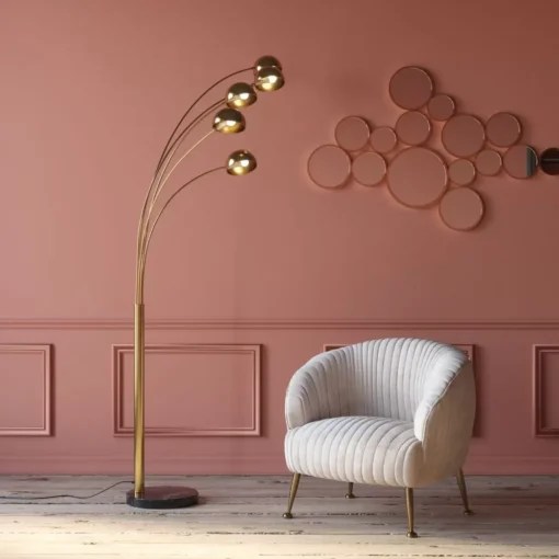 KARE Design Steh & Bodenleuchten-Stehleuchte Five Fingers Brass