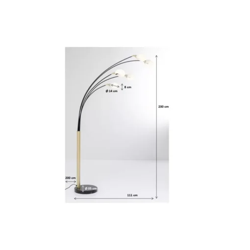 KARE Design Steh & Bodenleuchten-Stehleuchte Five Fingers Duo