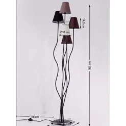 KARE Design Steh & Bodenleuchten-Stehleuchte Flexible Mocca Cinque
