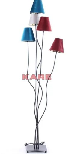 KARE Design Steh & Bodenleuchten-Stehleuchte Flexible Velvet Schwarz Cinque