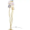 KARE Design Steh & Bodenleuchten-Stehleuchte Flexible Velvet Brass Cinque