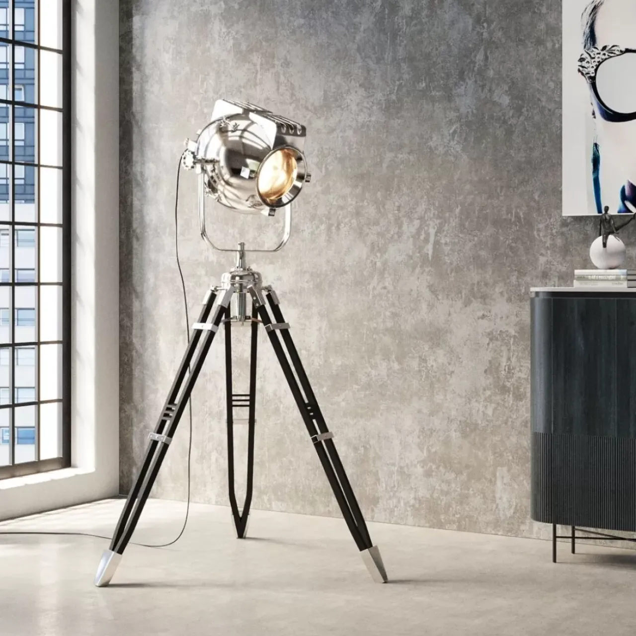 KARE Design Steh & Bodenleuchten-Stehleuchte Movie 230Cm