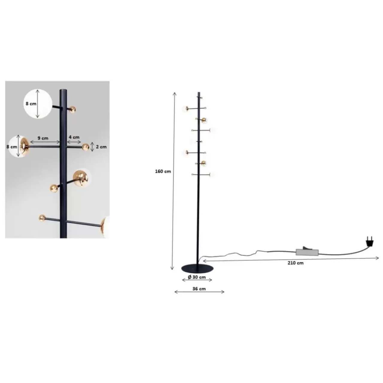 KARE Design Steh & Bodenleuchten-Stehleuchte Trapez 160