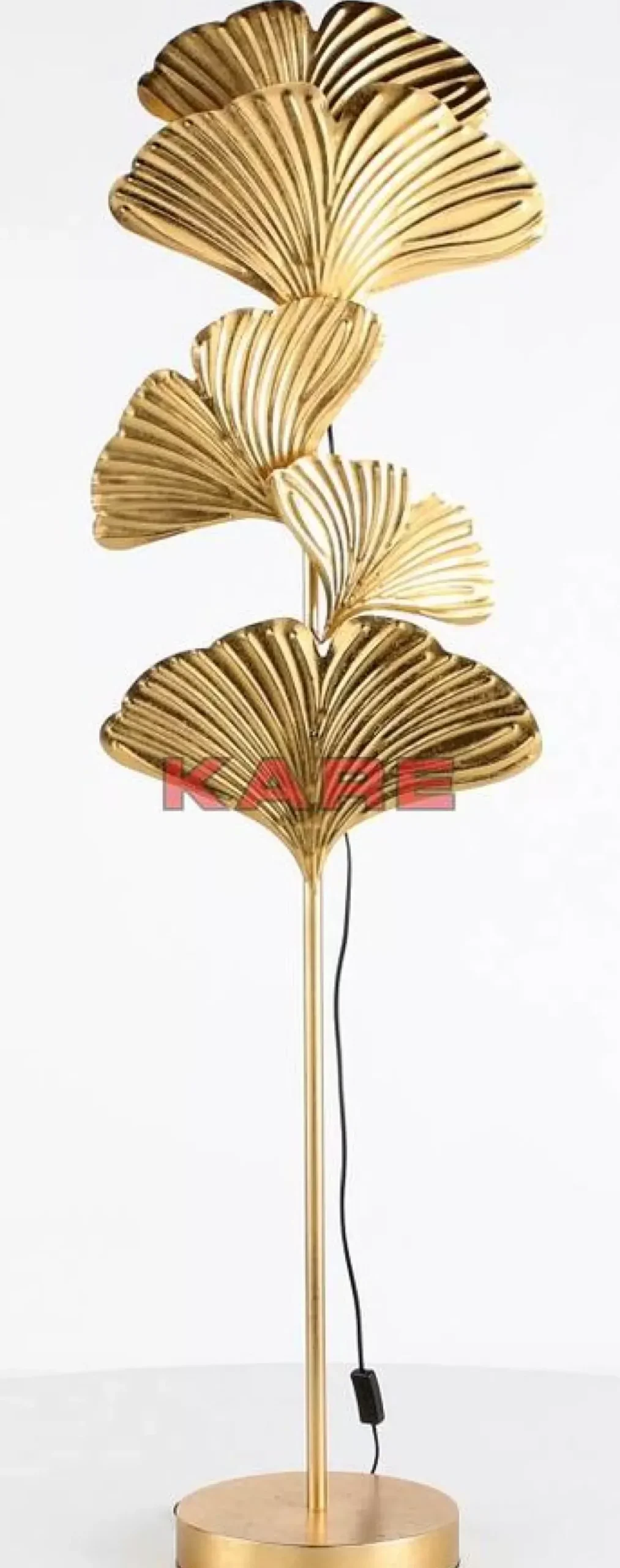 KARE Design Steh & Bodenleuchten-Stehleuchte Yuva Gold 160Cm