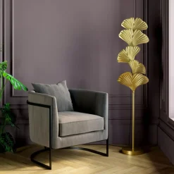 KARE Design Steh & Bodenleuchten-Stehleuchte Yuva Gold 160Cm