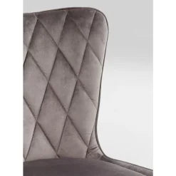 KARE Design Stühle-Stuhl Black Marshall Velvet Grau