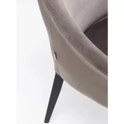 KARE Design Stühle-Stuhl Black Mode Velvet Grau