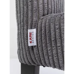 KARE Design Stühle-Stuhl Econo Cord Grau