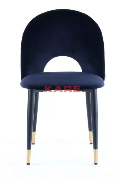 KARE Design Stühle-Stuhl Iris Velvet Blau (2/Set)