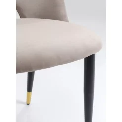 KARE Design Stühle-Stuhl Iris Velvet Taupe (2/Set)