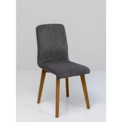 KARE Design Stühle-Stuhl Lara Cord Grau