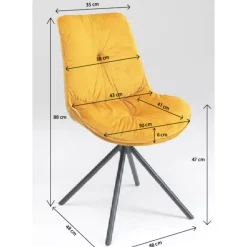 KARE Design Stühle-Stuhl Mila Gelb