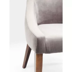 KARE Design Stühle-Stuhl Mode Velvet Grau