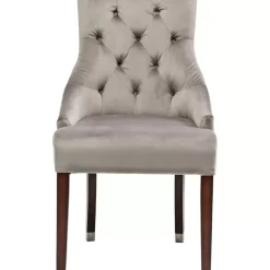 KARE Design Stühle-Stuhl Prince Velvet Grau