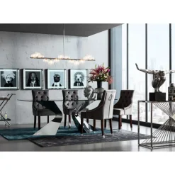 KARE Design Stühle-Stuhl Prince Velvet Grau