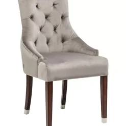 KARE Design Stühle-Stuhl Prince Velvet Grau