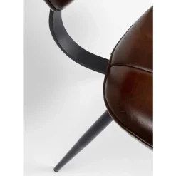 KARE Design Stühle-Stuhl Samba Leder Braun