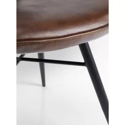 KARE Design Stühle-Stuhl Samba Leder Braun