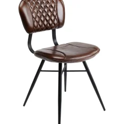 KARE Design Stühle-Stuhl Samba Leder Braun