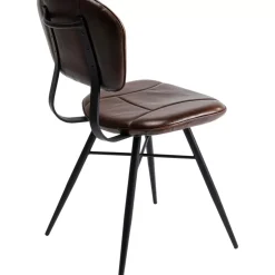 KARE Design Stühle-Stuhl Samba Leder Braun