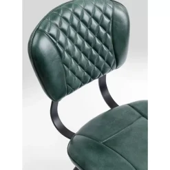KARE Design Stühle-Stuhl Samba Leder Dunkelgrun