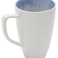 KARE Design Geschirr & Tischaccessoires-Tasse Crackle White Blue