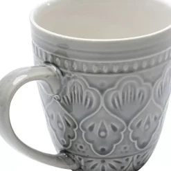 KARE Design Geschirr & Tischaccessoires-Tasse Sicilia Mandala Grau