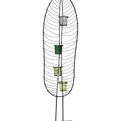 KARE Design Kerzenständer & Laternen-Teelichthalter Leaf Wire 86Cm