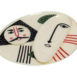 KARE Design Deko & Geschenkartikel-Teller Abstract Counterpart (3-Tlg.)