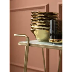 KARE Design Geschirr & Tischaccessoires-Teller Bell Gold O36Cm