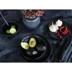 KARE Design Geschirr & Tischaccessoires-Teller Organic Black O20Cm