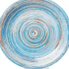 KARE Design Geschirr & Tischaccessoires-Teller Swirl Blau O27Cm
