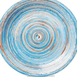 KARE Design Geschirr & Tischaccessoires-Teller Swirl Blau O27Cm