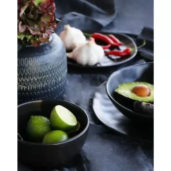 KARE Design Geschirr & Tischaccessoires-Teller Tief Organic Black O22Cm