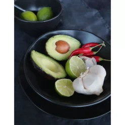 KARE Design Geschirr & Tischaccessoires-Teller Tief Organic Black O22Cm