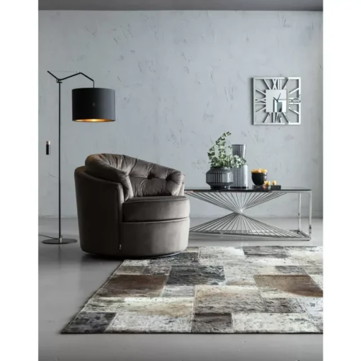 KARE Design Teppiche-Teppich Squares Grau 170X240Cm