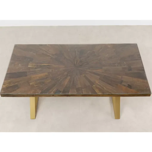 KARE Design Tische-Tisch Conley Cross Brass 180X90Cm