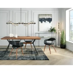 KARE Design Tische-Tisch Downtown Walnuss 220X100Cm