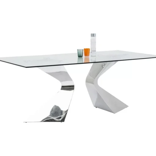 KARE Design Tische-Tisch Gloria Chrome 200X100Cm