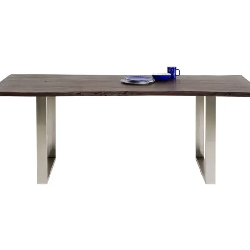 KARE Design Tische-Tisch Harmony Dunkel Chrom 180X90
