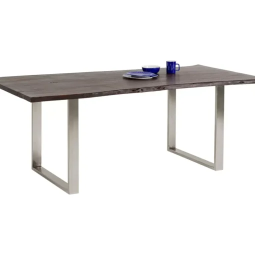 KARE Design Tische-Tisch Harmony Dunkel Chrom 180X90