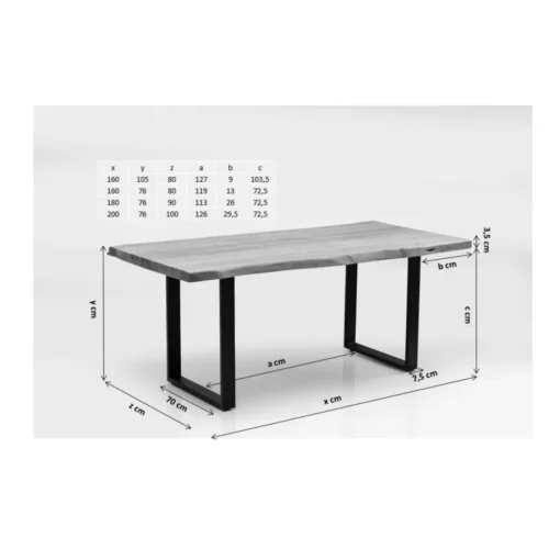 KARE Design Tische-Tisch Harmony Schwarz 180X90