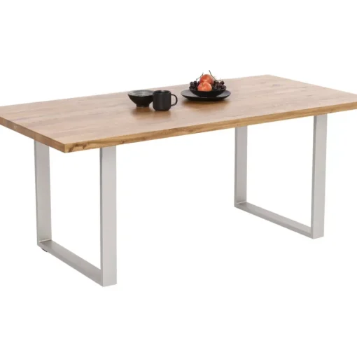 KARE Design Tische-Tisch Jackie Eiche Silber 160X80
