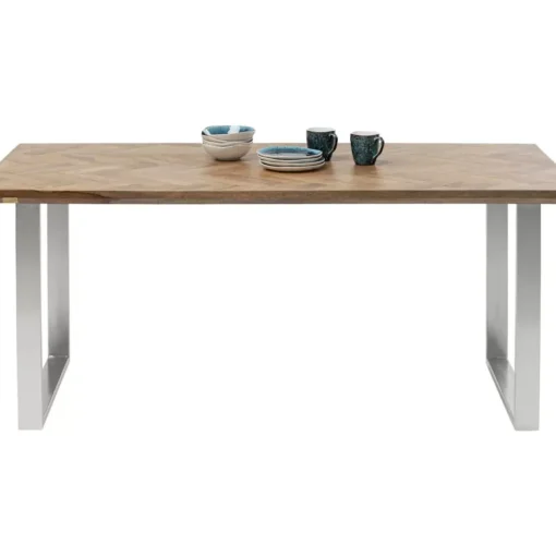 KARE Design Tische-Tisch Parquet Chrom 180X90