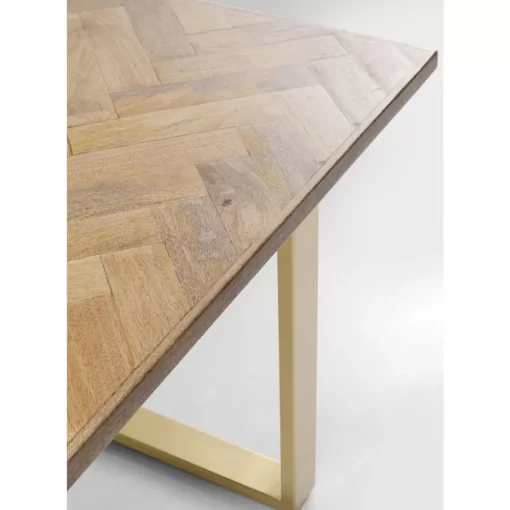 KARE Design Tische-Tisch Parquet Messing 180X90