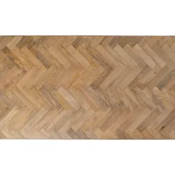 KARE Design Tische-Tisch Parquet Rohstahl 180X90Cm